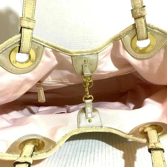 Coach CC signature print canvas satchel handbag - Picture 4 of 7